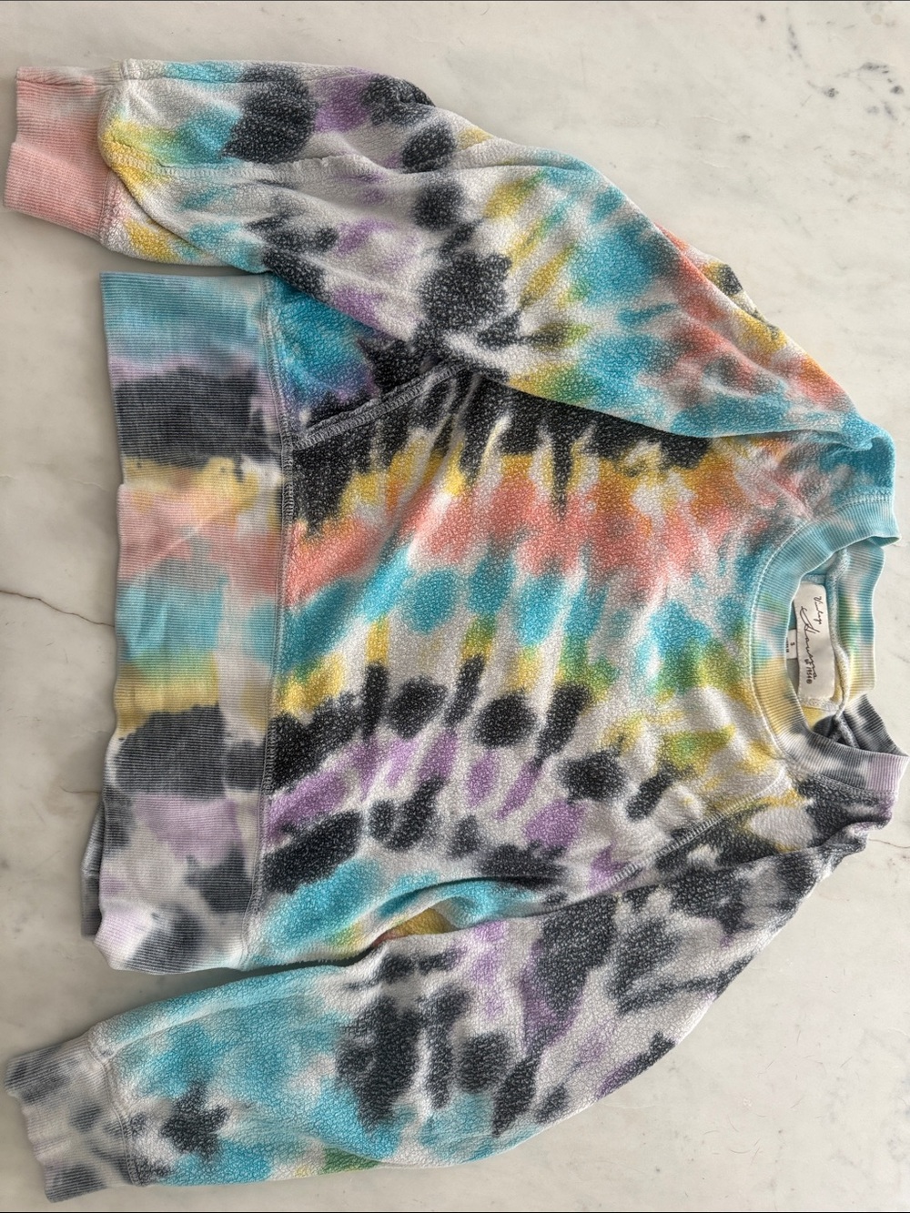 Vintage Havana Multi-Color Tie-Dye Crewneck Sweater